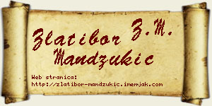 Zlatibor Mandžukić vizit kartica